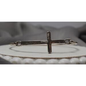 James Avery 925 Horizon Cross Hook-on Bracelet 9.8G / 8in / 2mm
